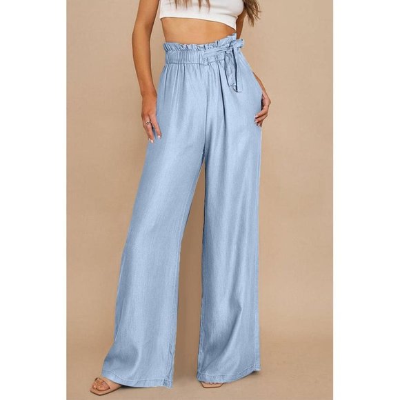 Azura Exchange High Waist Wide Leg Tencel Jeans - Picture 2 of 9